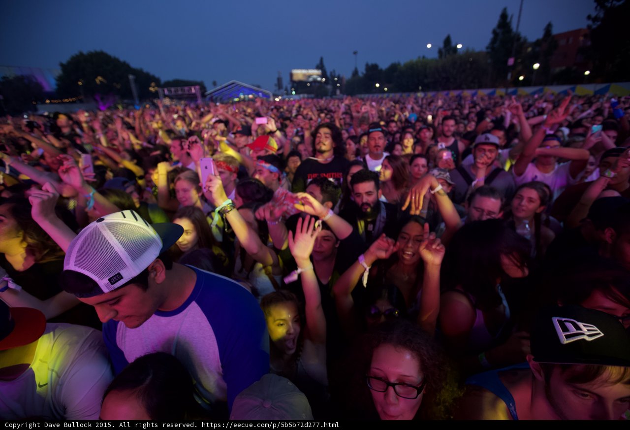 Crowd Purple Lighting Dusk