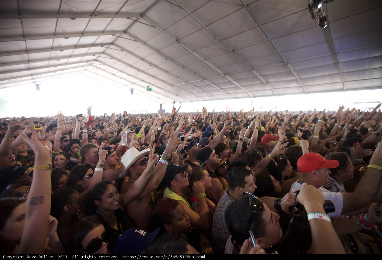 Jamming with the Crowd at Coachella Music Festival