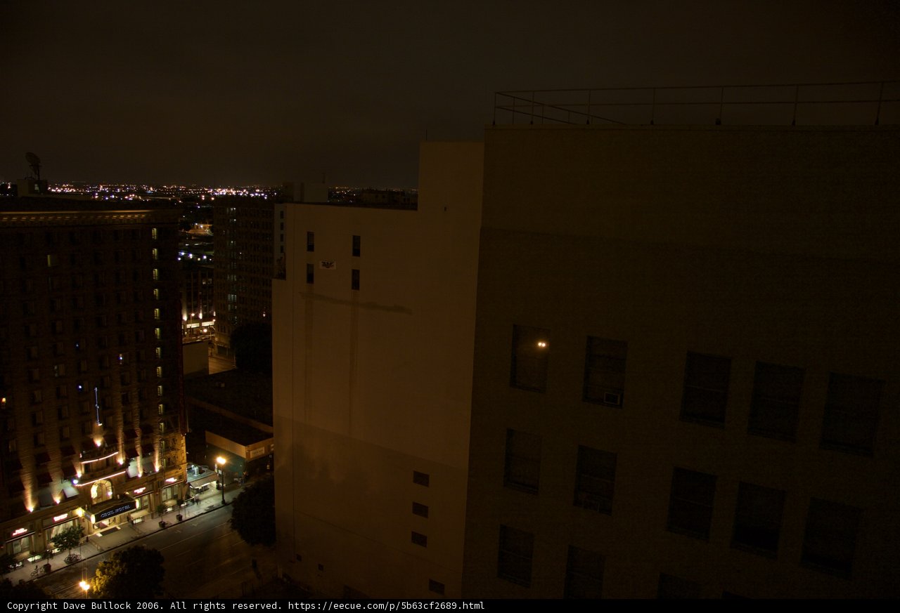 Metropolis Nights Captured from High-Rise Building