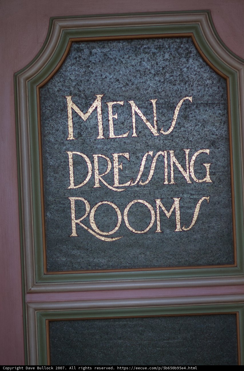 The Art of Calligraphy in the Men's Dressing Room