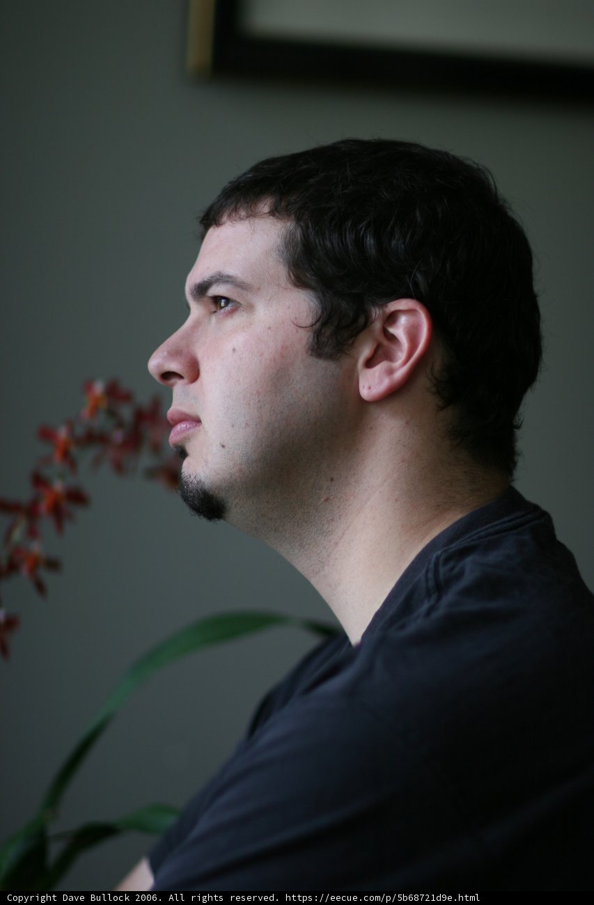 Portrait of a Man with Black Shirt