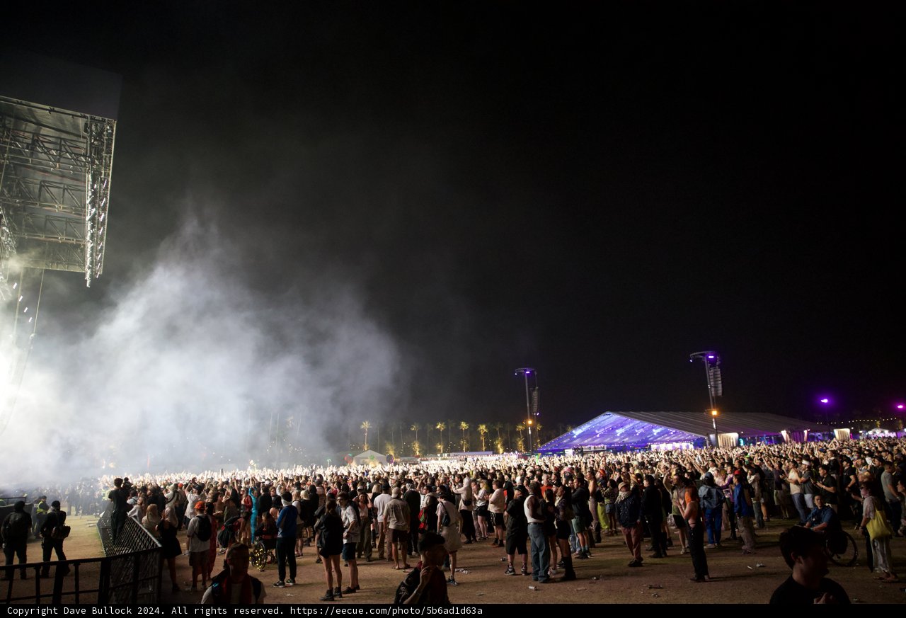 Vibrant Night at Coachella 2024: Festival Under the Stars