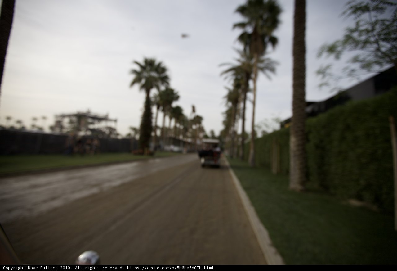 Blurry Drive on a Tarmac Road