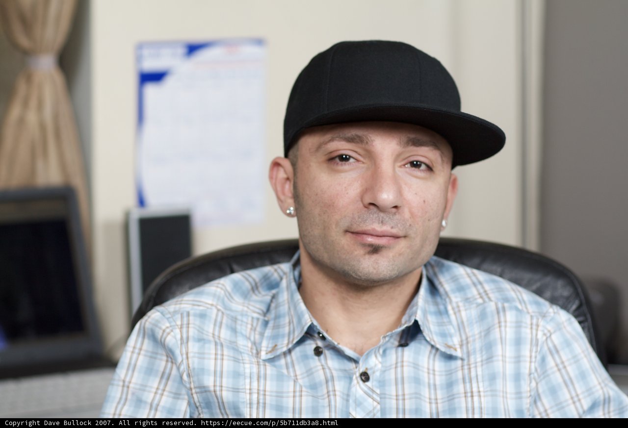 Man in Plaid and Hat