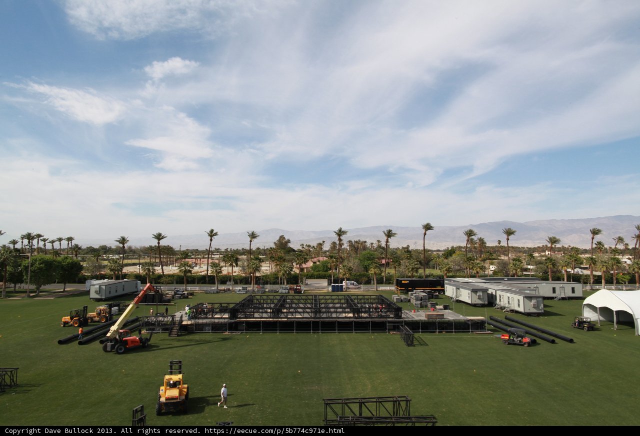 Stage Set amidst a Beautiful Field