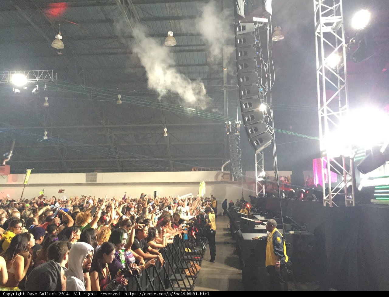 Smoke-filled Concert Excitement