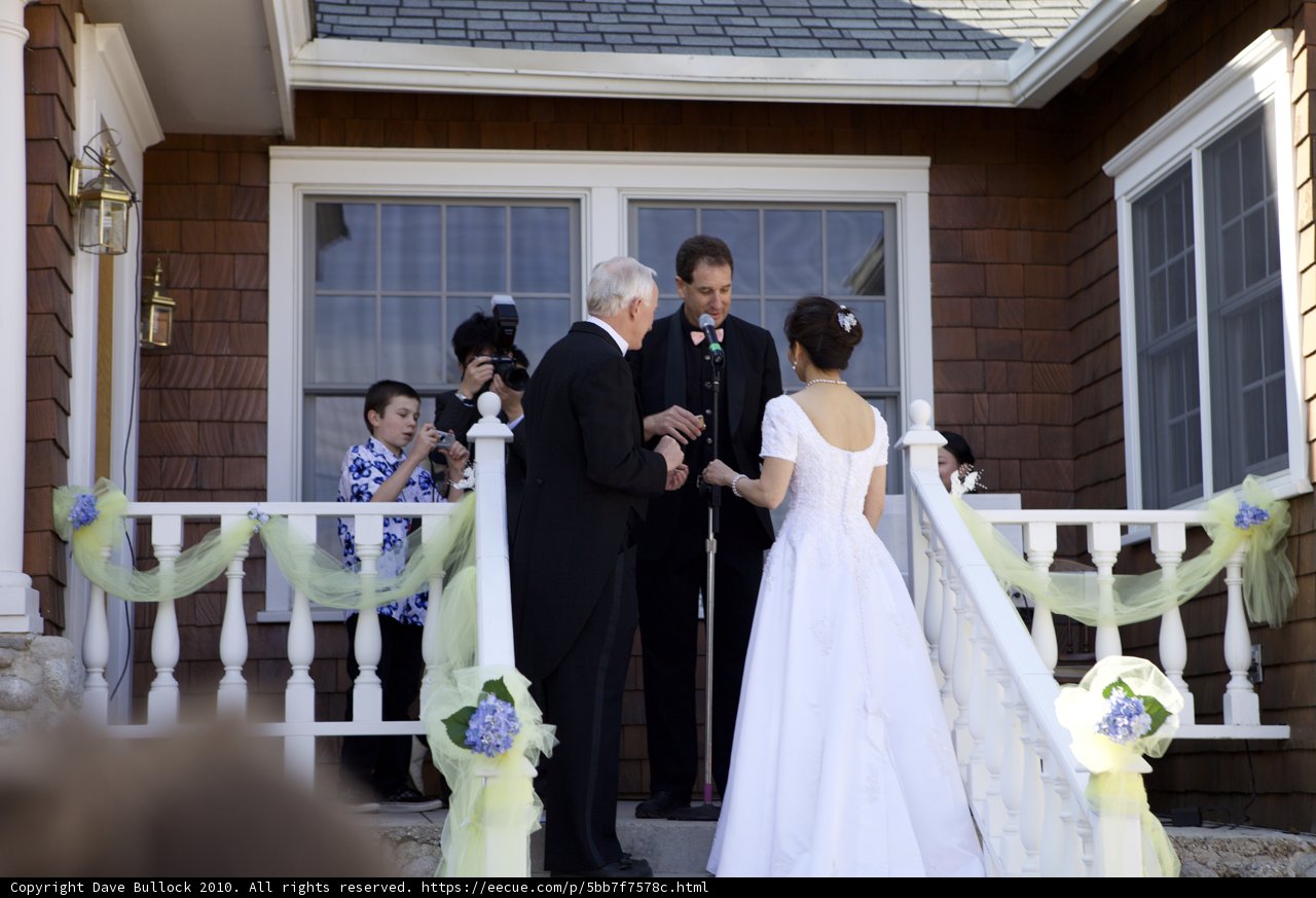 The Newlyweds on Their Porch