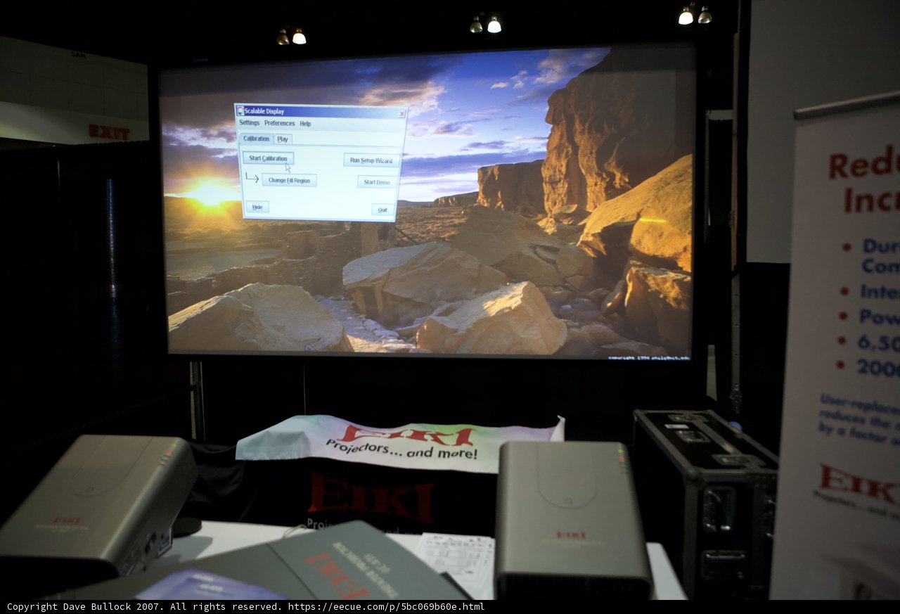 Sunset over the Mountains on a Computer Screen