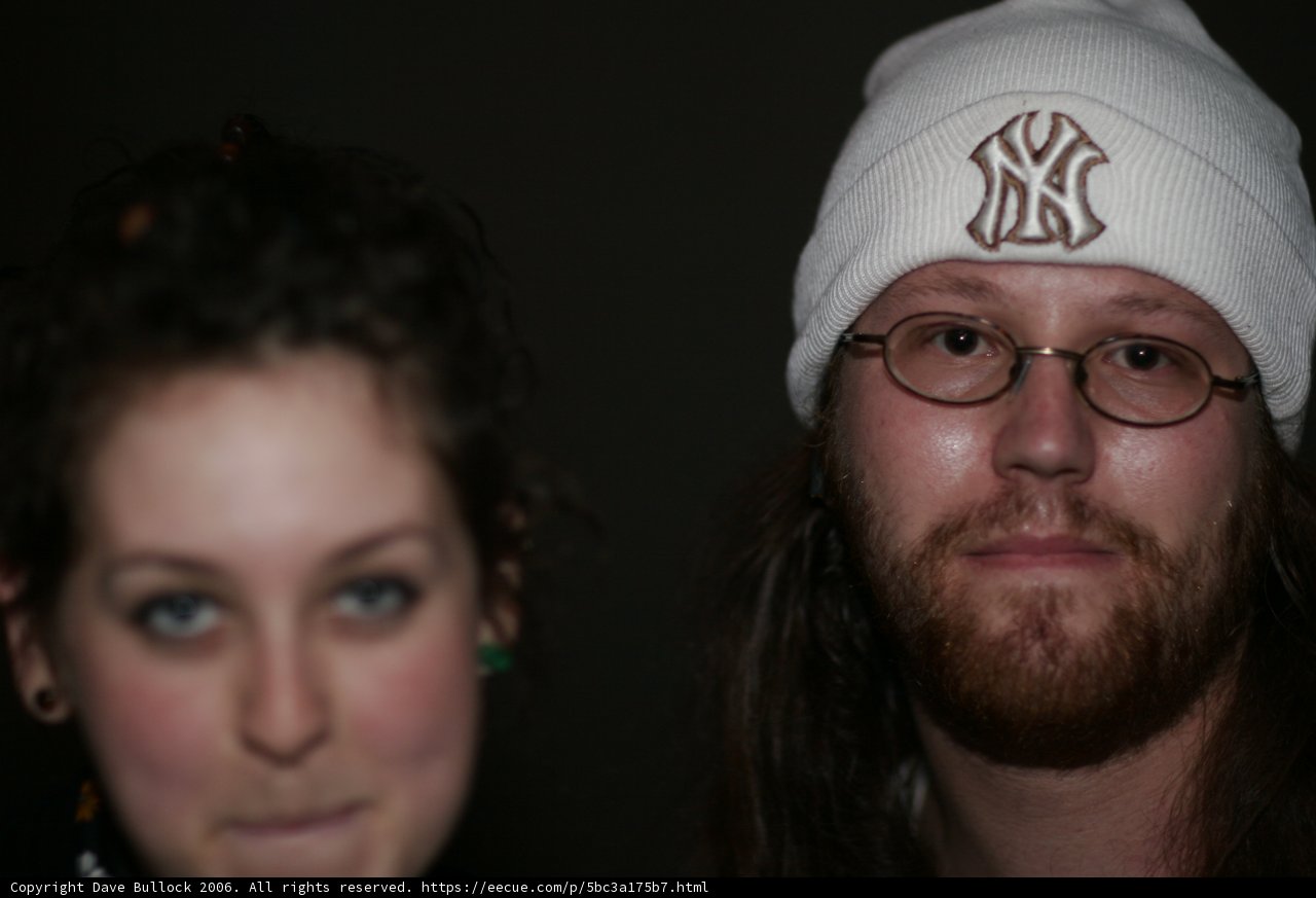 Bearded Man and Hatted Woman