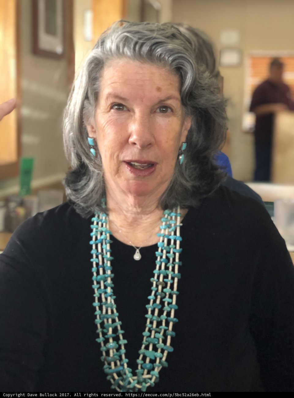 Portrait of Rhoda B wearing a Gray Necklace