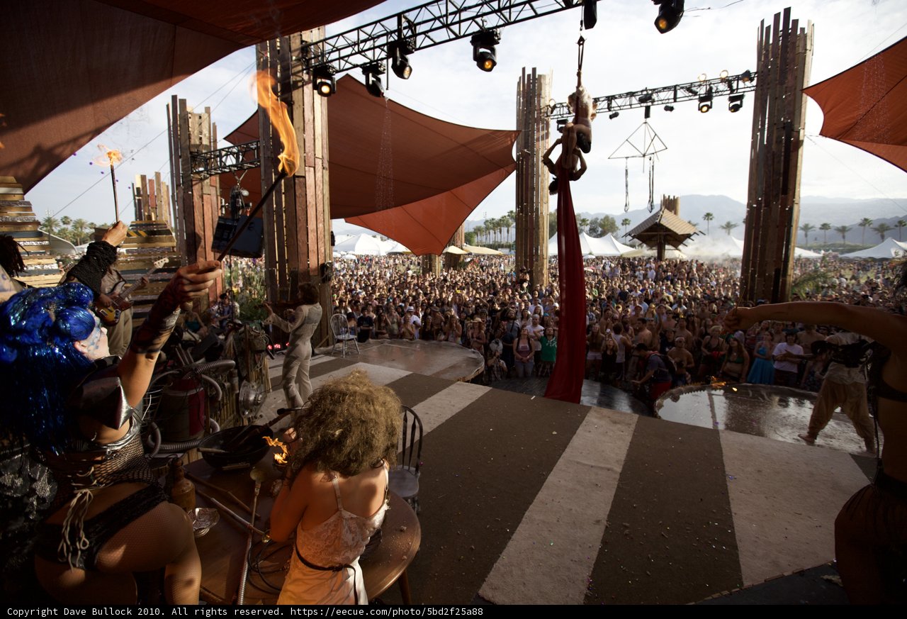 Festivalgoers gathered to enjoy Sunday