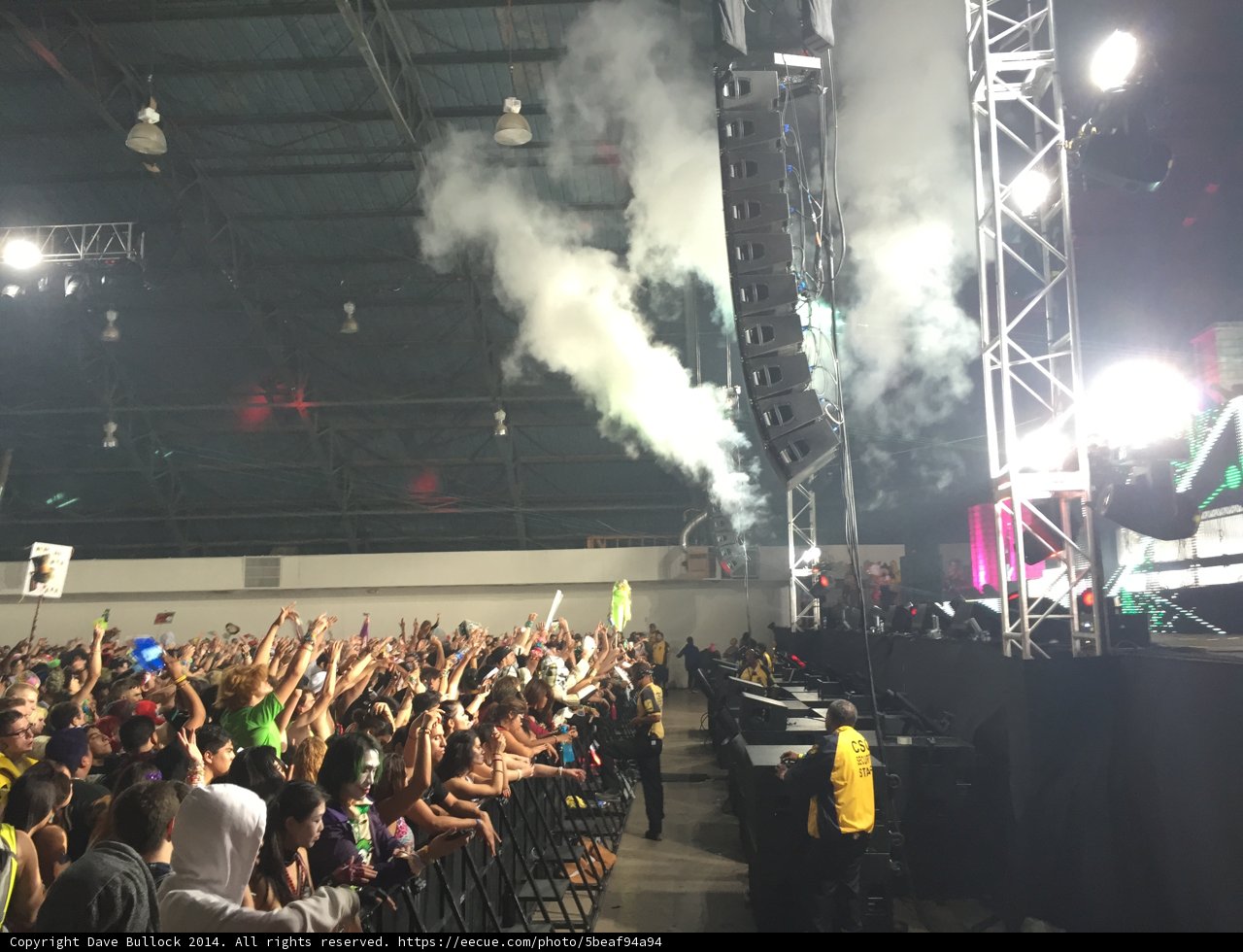 Smoke-filled Concert in San Bernardino