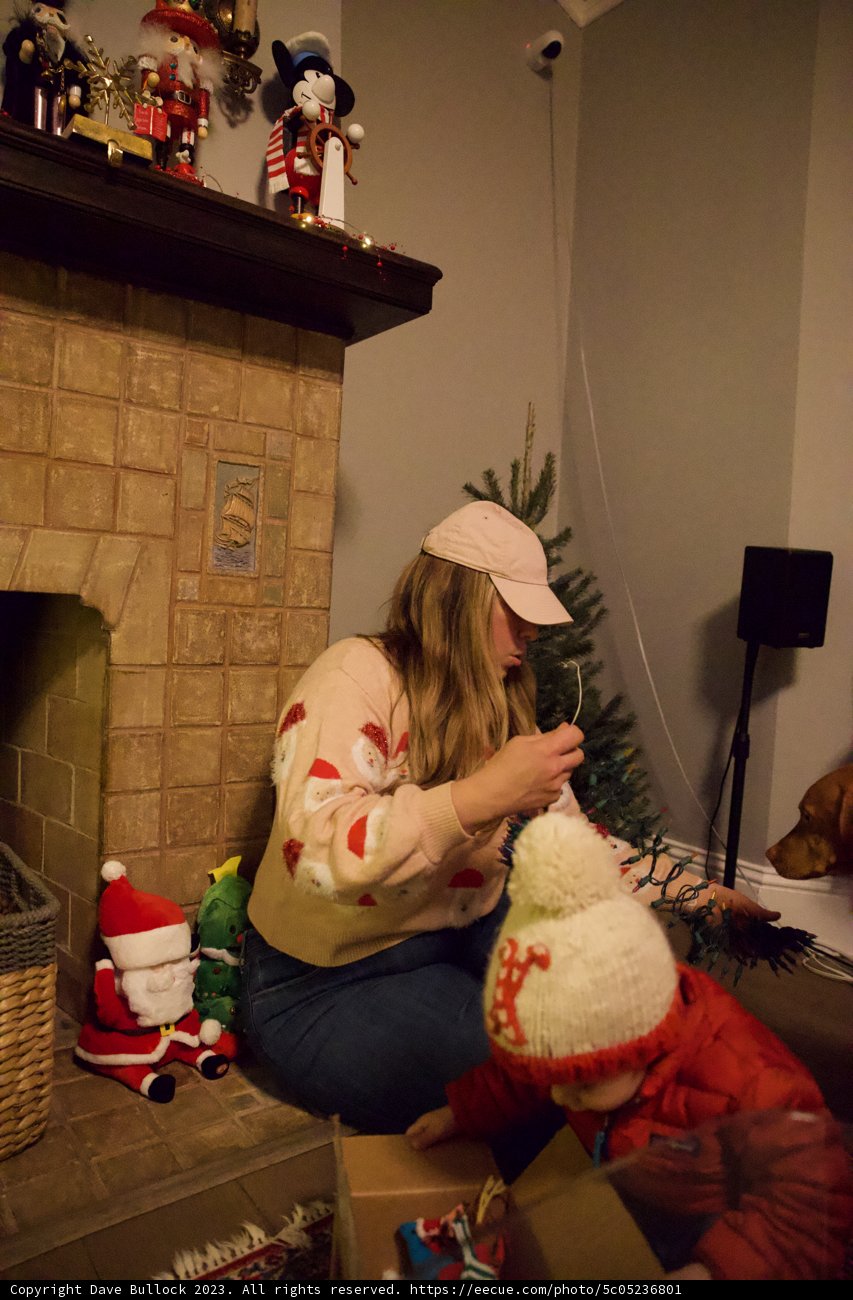 Festive Comfort: Lori's Special Moment