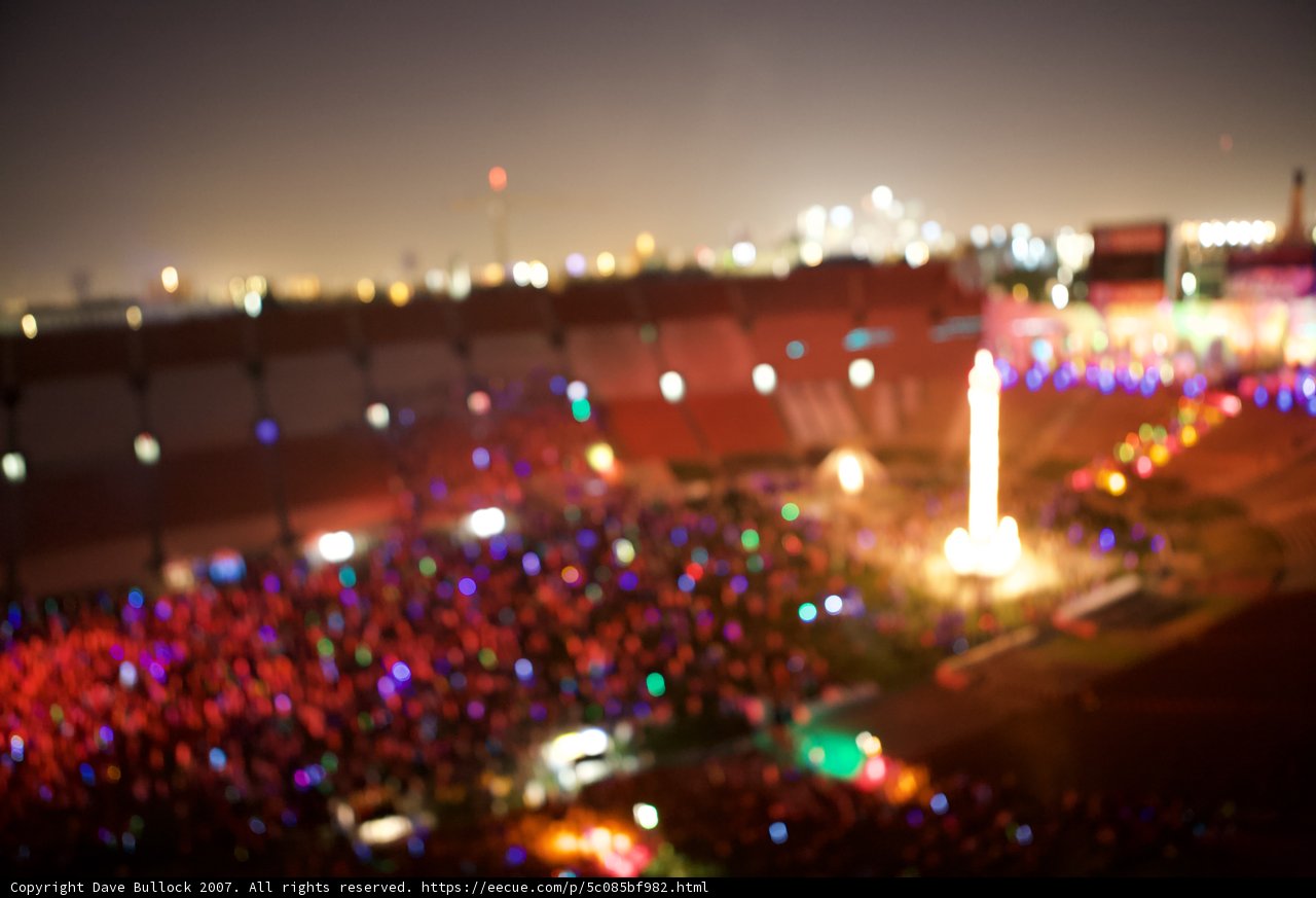 Electric Daisy Carnival Surrounded by Vibrant Lights