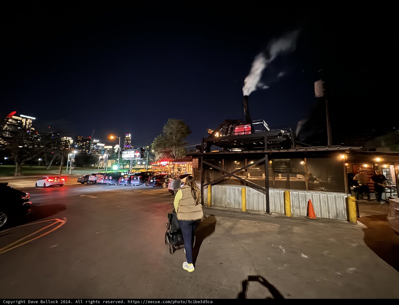Urban Night Stroll in Austin