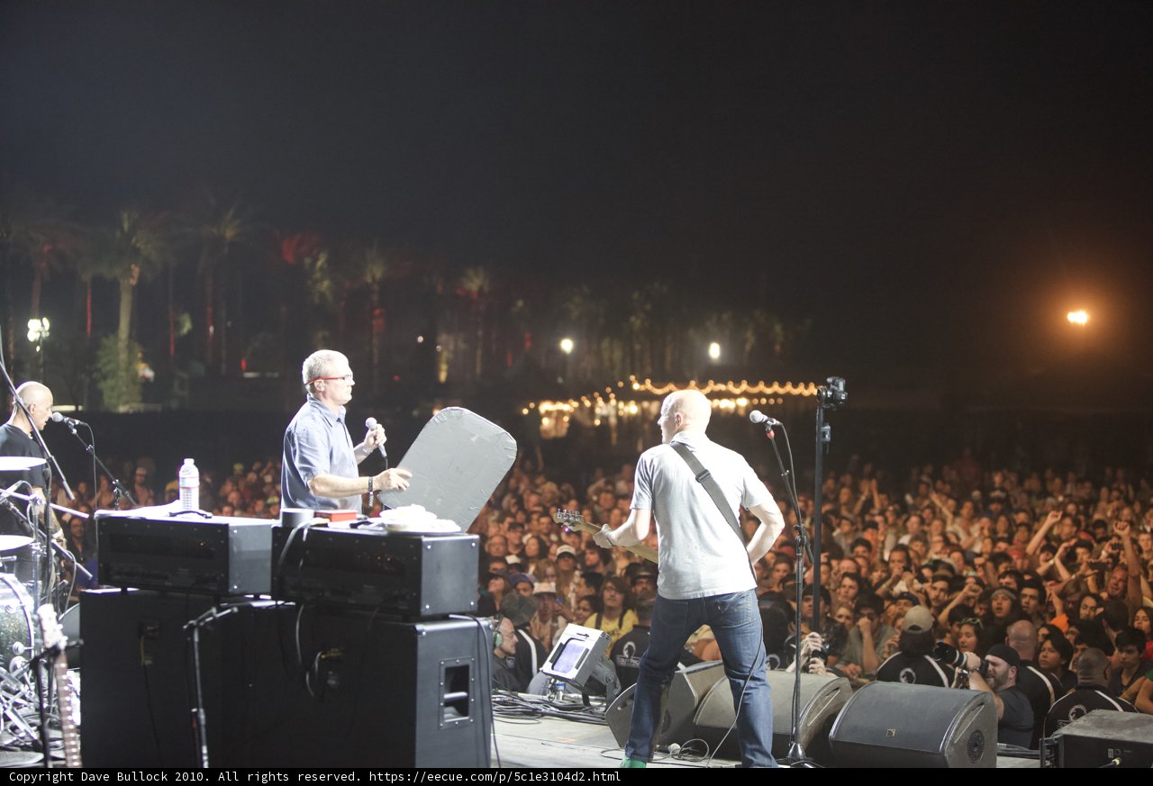 Group Performance Rocks Coachella Stage