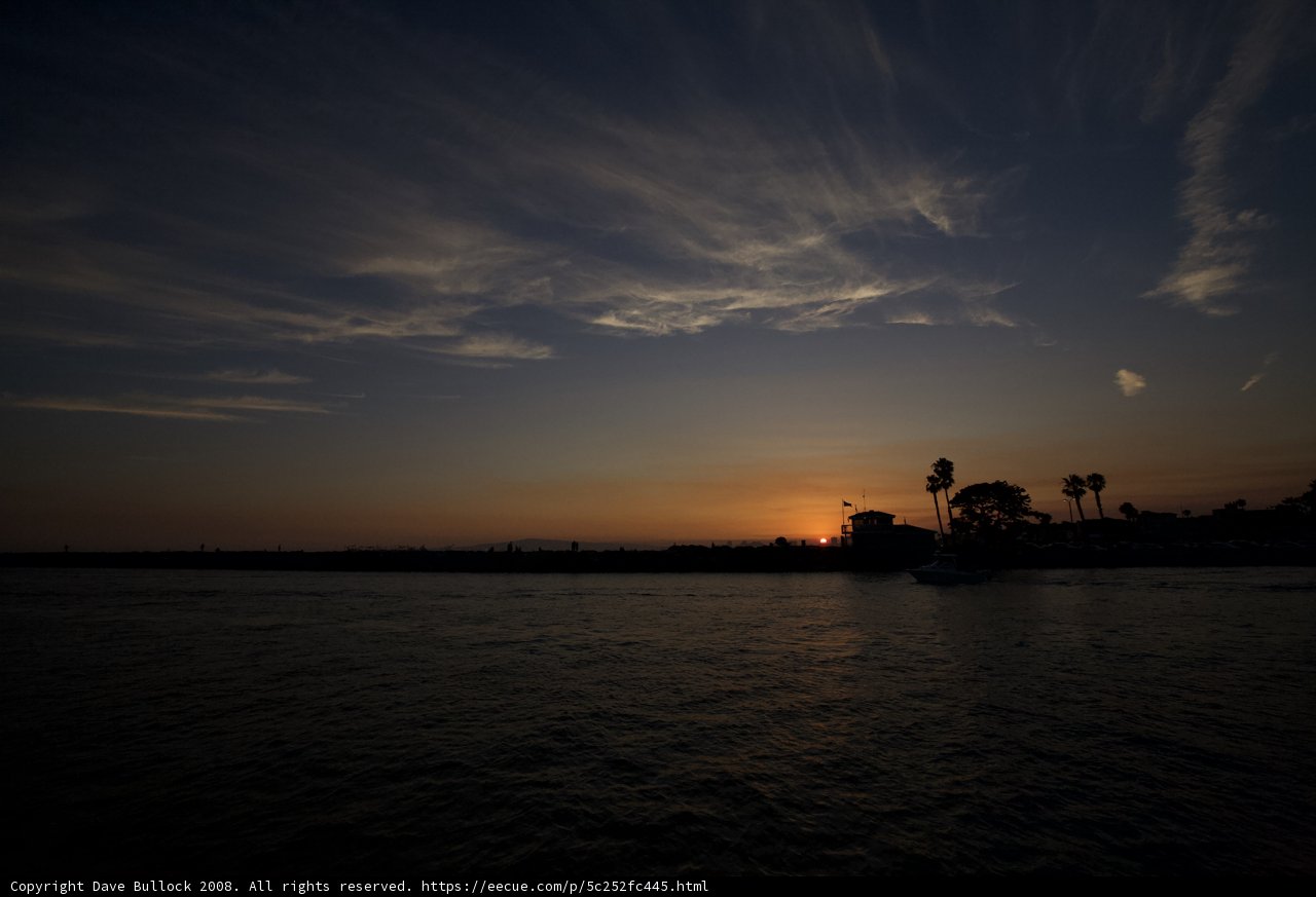 San Diego Bay Sunset Silhouette