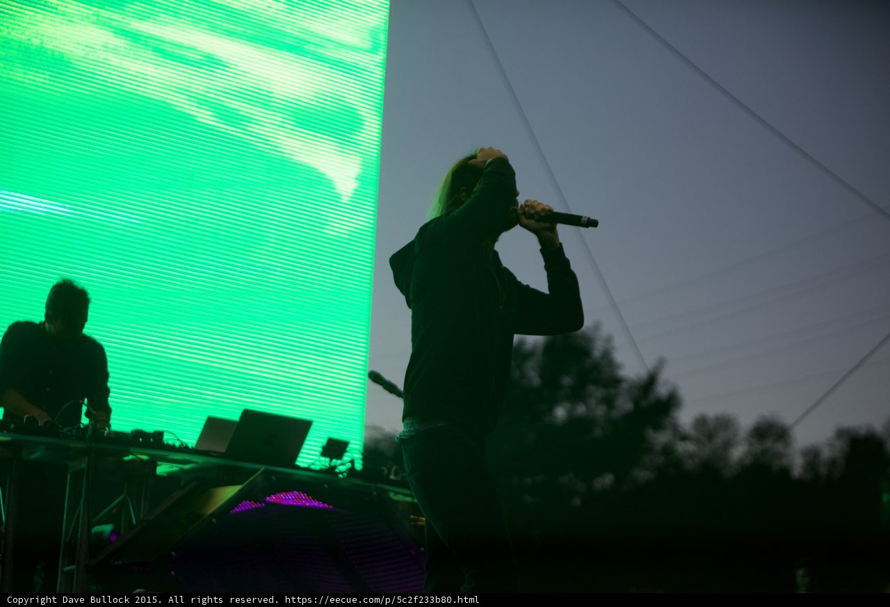Green LED Screen Silhouette