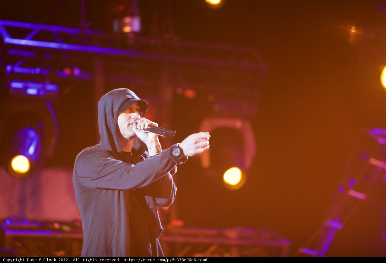 Eminem Rocks out at O2 Arena in London