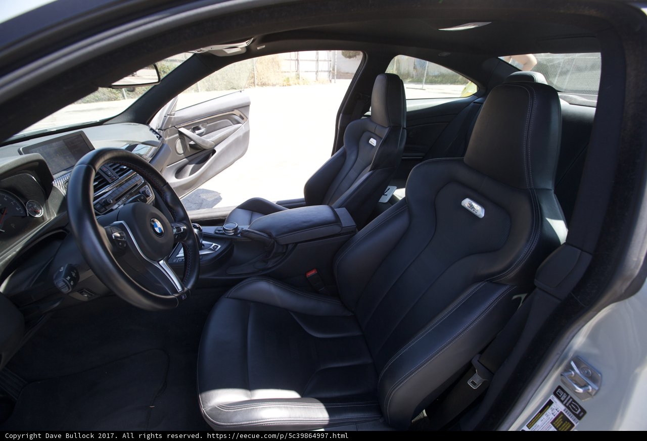 The Sleek Interior of a BMW M4 Coupe in San Diego