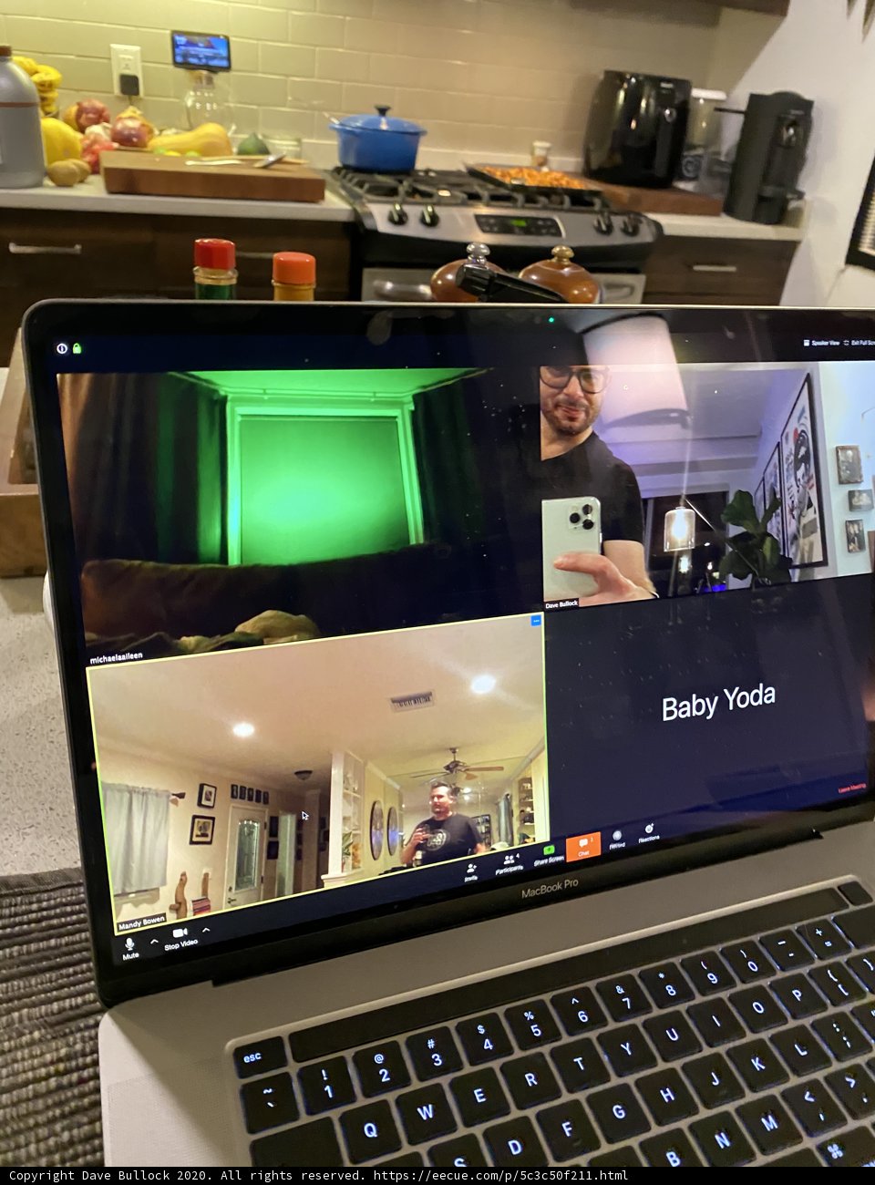 Video Chat from the Kitchen