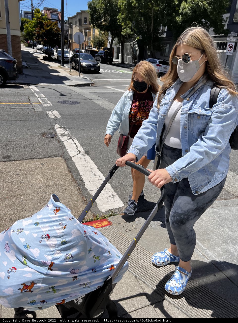 A Mother and Child Navigating the City