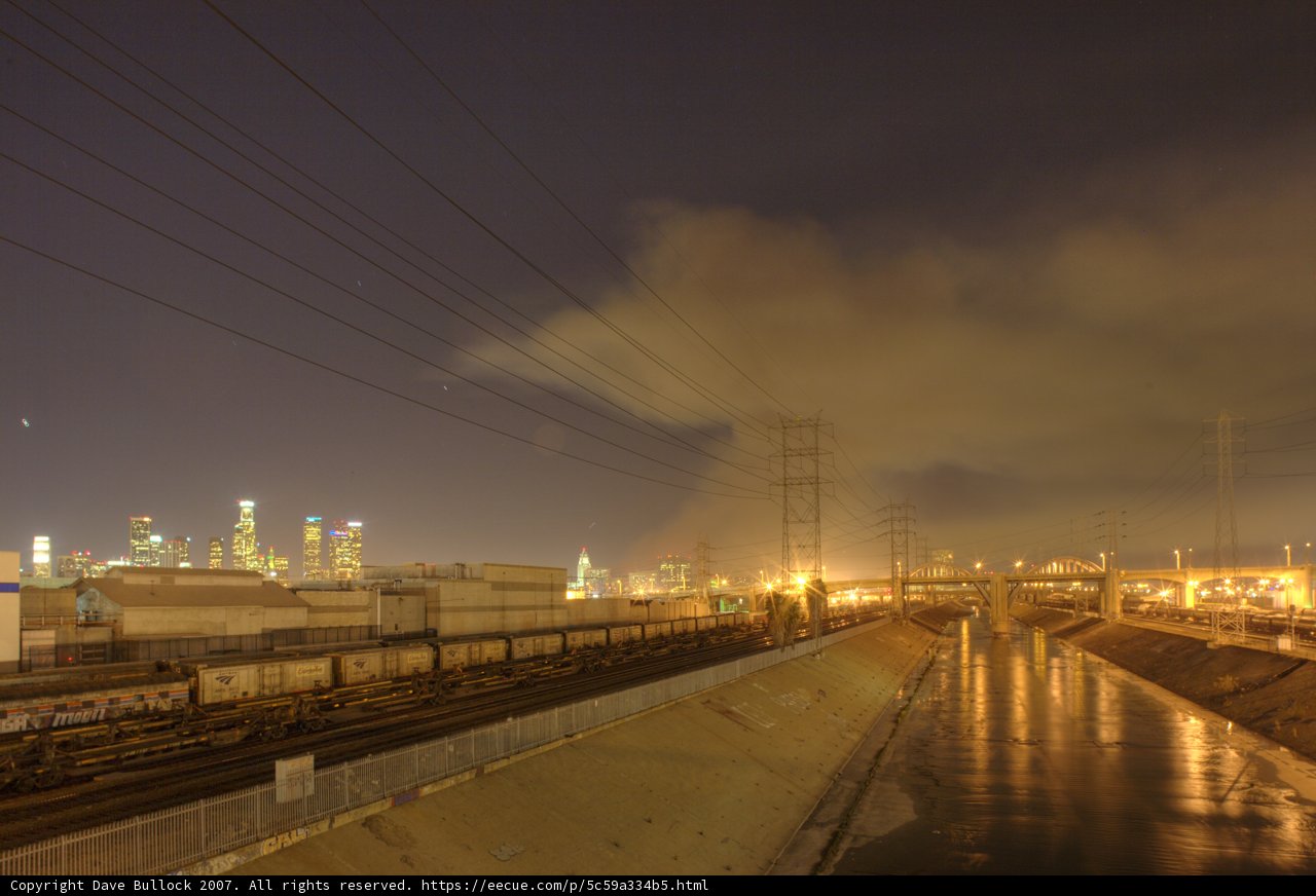 Train Passing Through the Urban Metropolis