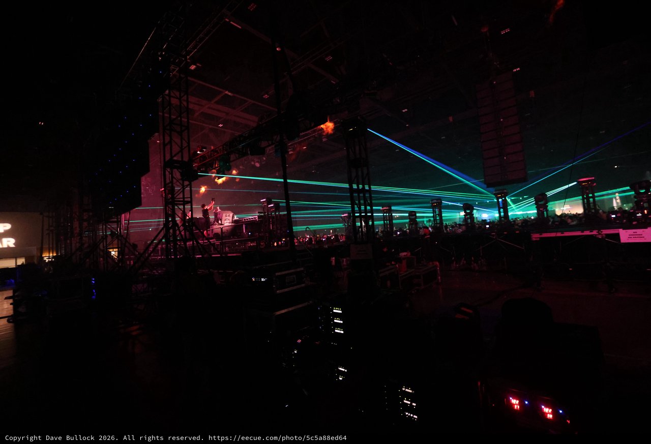 Laser Light Storm at Wobbleland 2026 Festival