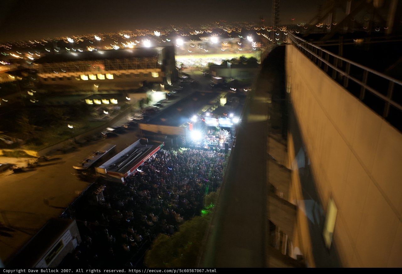 Nighttime Metropolis Crowd