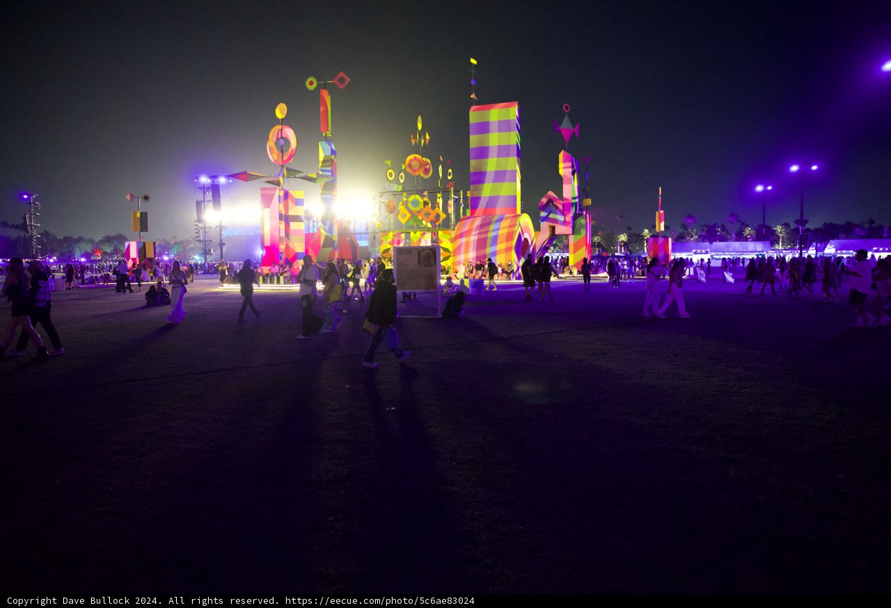 Neon Nights: Coachella 2024's Vibrant Urban Landscape