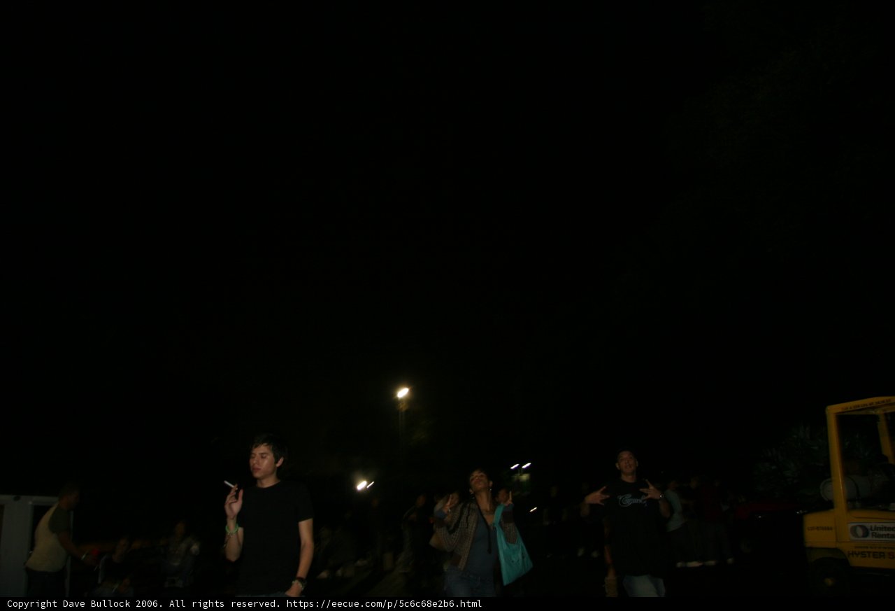 Nighttime Gathering Under the Starry Sky