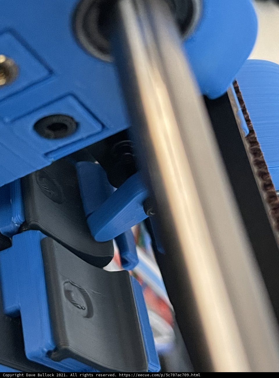 Blue Device with Screw