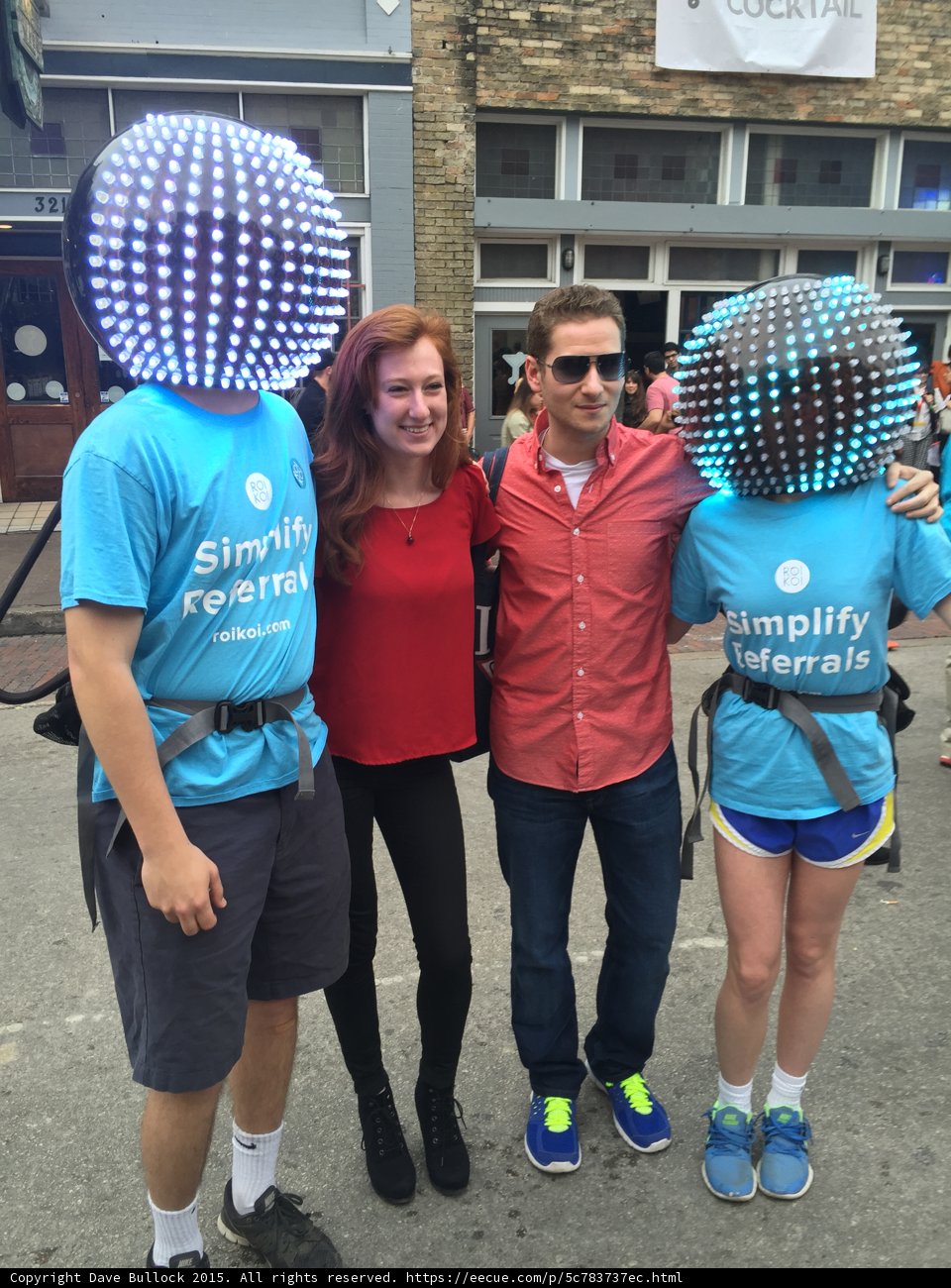 6th Street SXSW LED Helmet Promoters