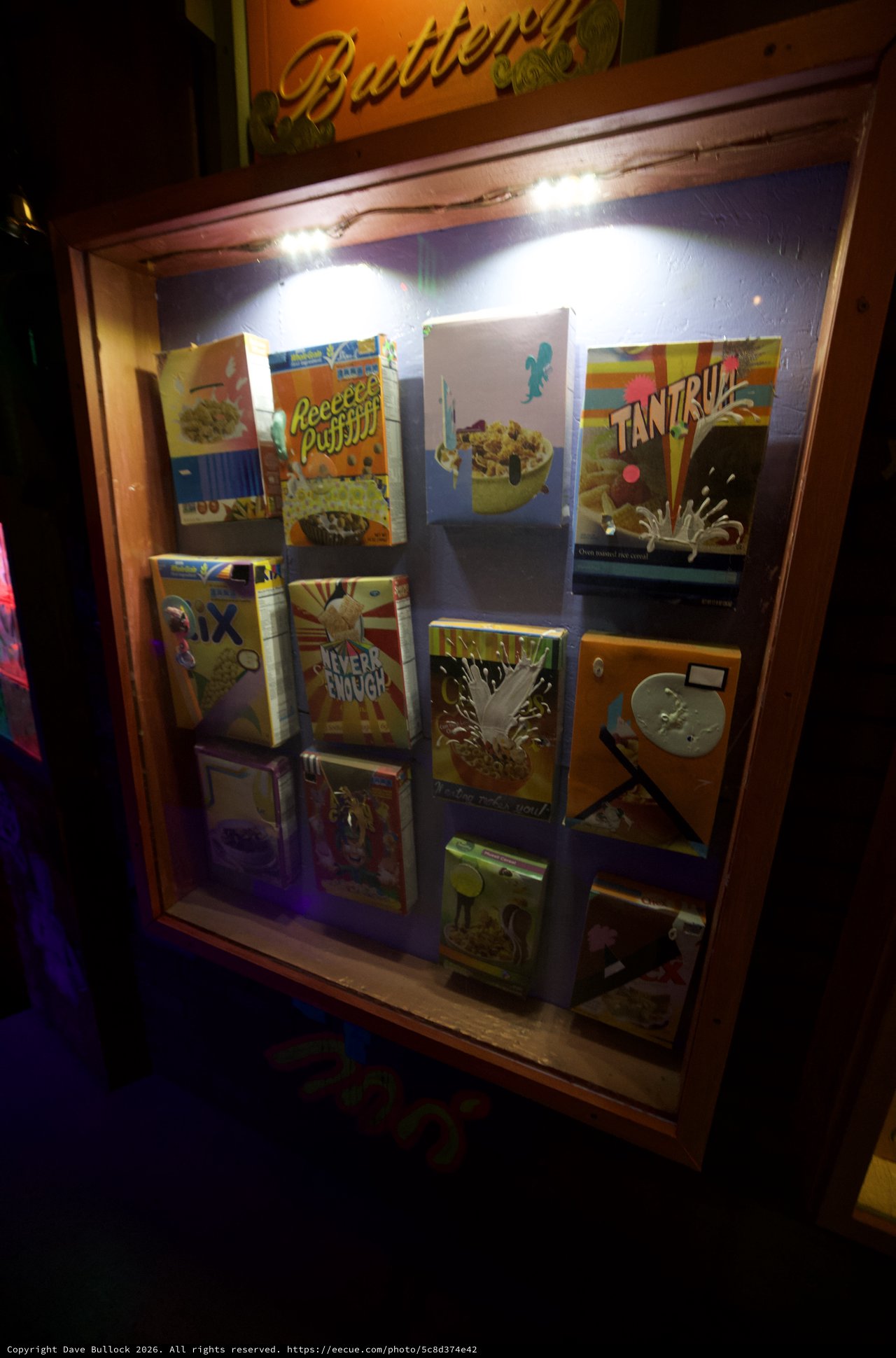 Miniature Cereal Box Collection Display Case