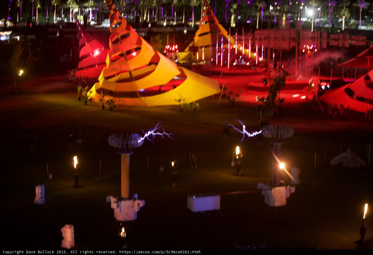 Illuminated Tent in the Dark