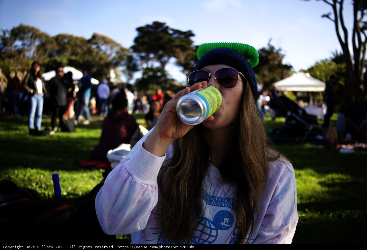 A Casual Sip in Nature