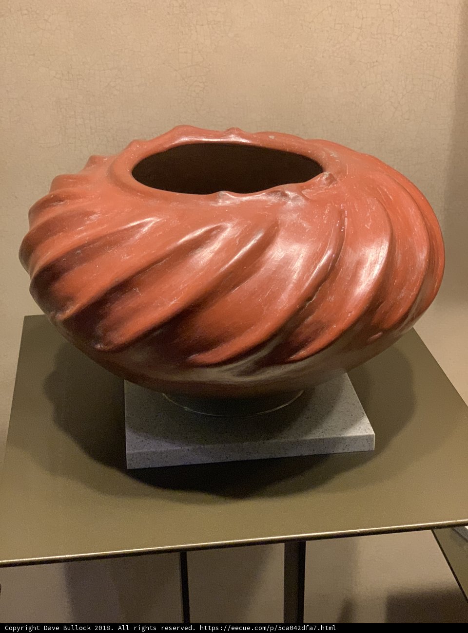 Vibrant Red Pottery Bowl