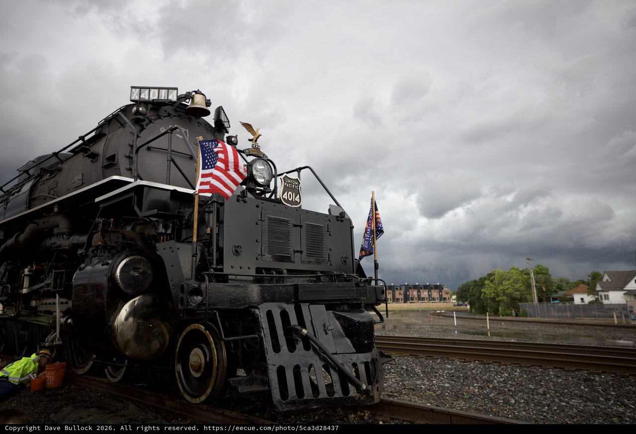Union Pacific Big Boy 4014 Under Stormy Skies