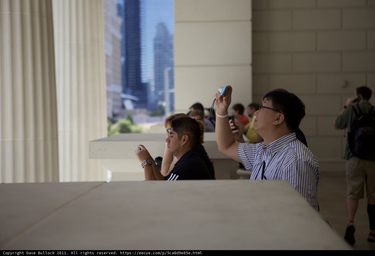 Tourist admires the architecture