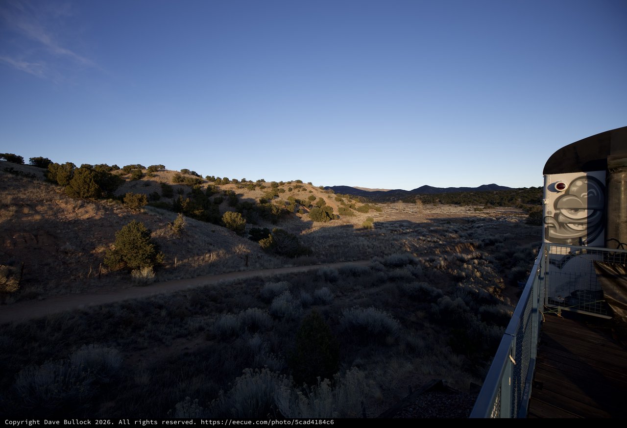 Desert Sunset Vista from Observatory Platform