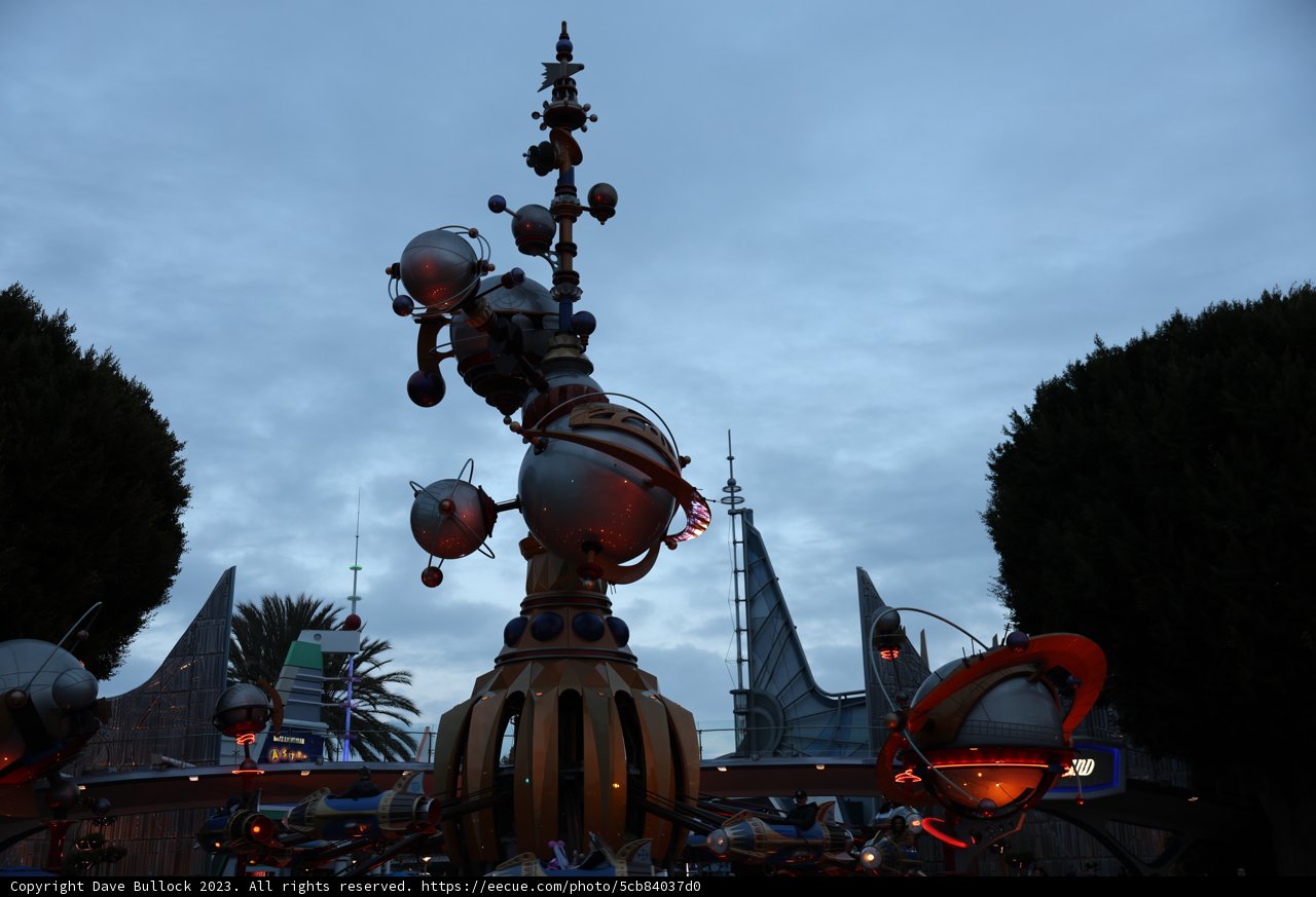 Glowing Thrills at Disneyland's Space Mountain