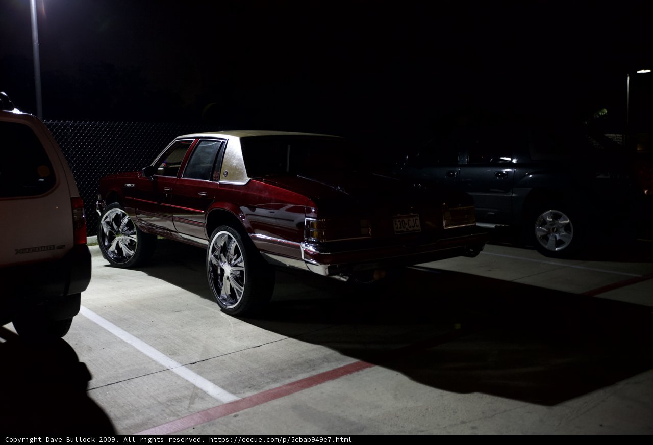 Night Parking Lot Scene