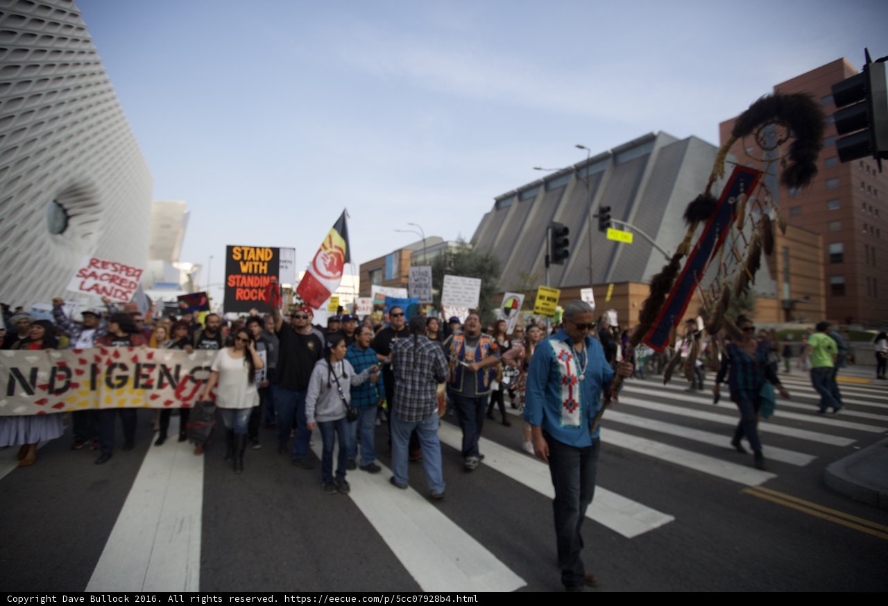 Pre-Coachella Protest March in the Metropolis