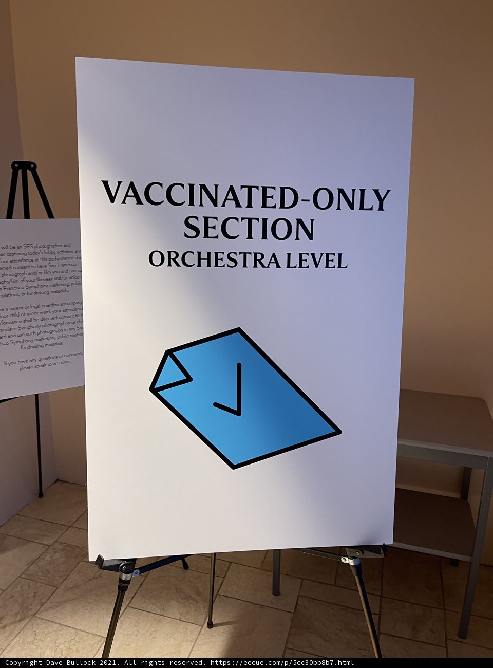 Vaccinated Only Section Orchestra Level