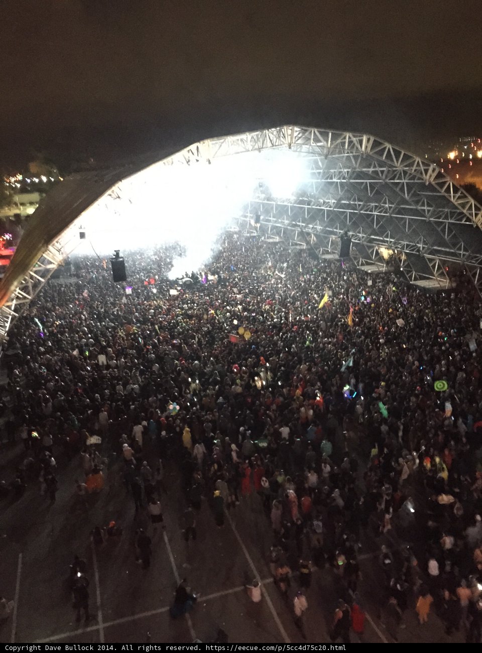 Crowd on Fire at San Bernardino Concert