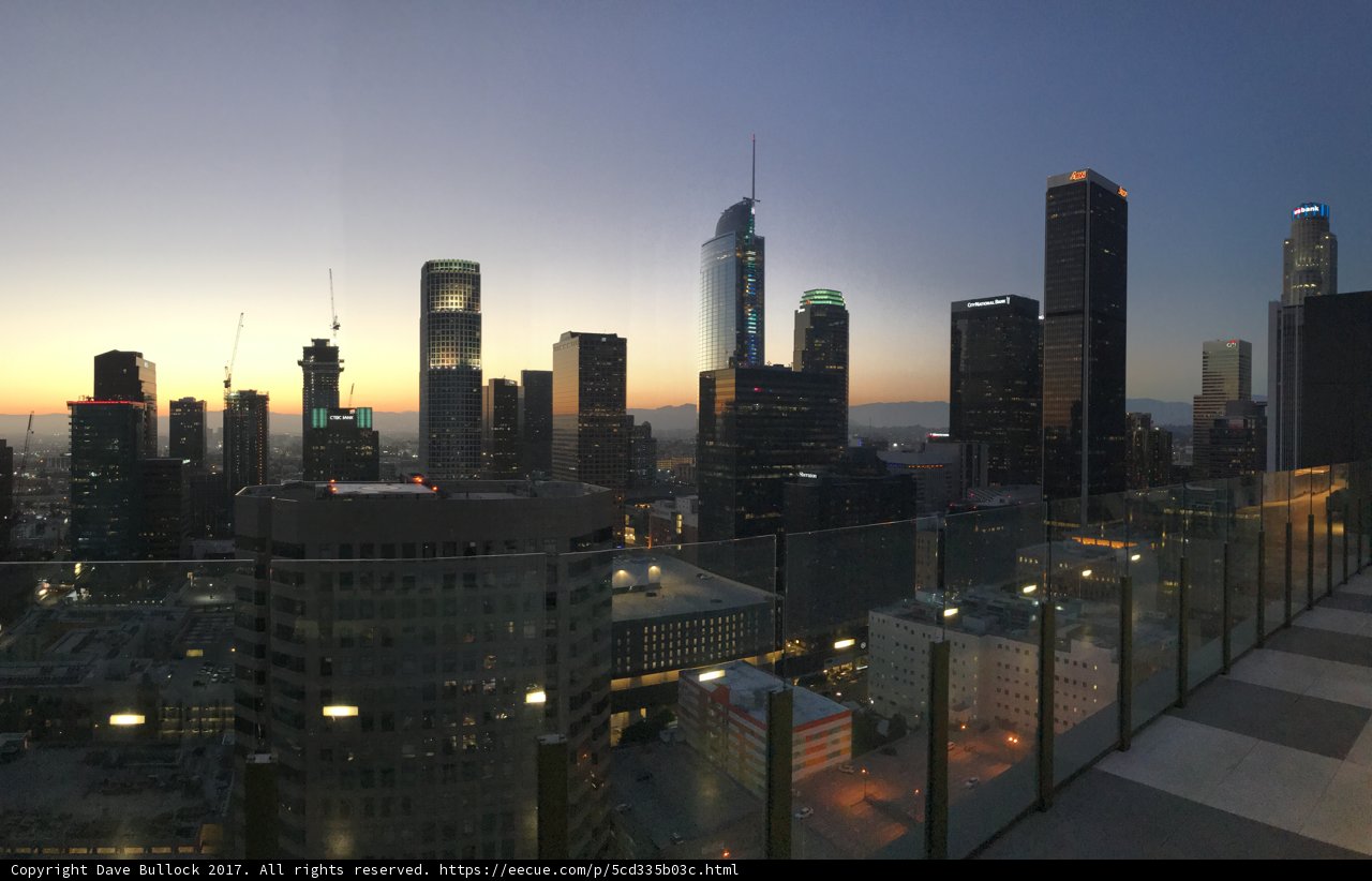 Panoramic view of downtown LA