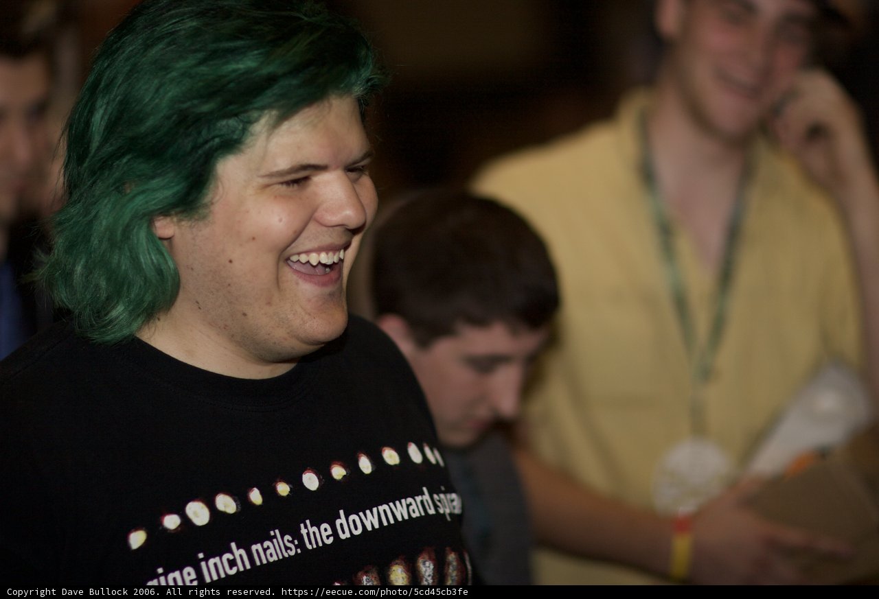 Green Hair, Black Tee
