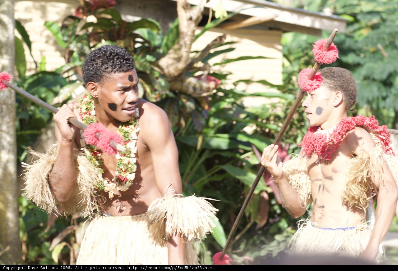Traditional Fijian Stick Dancing