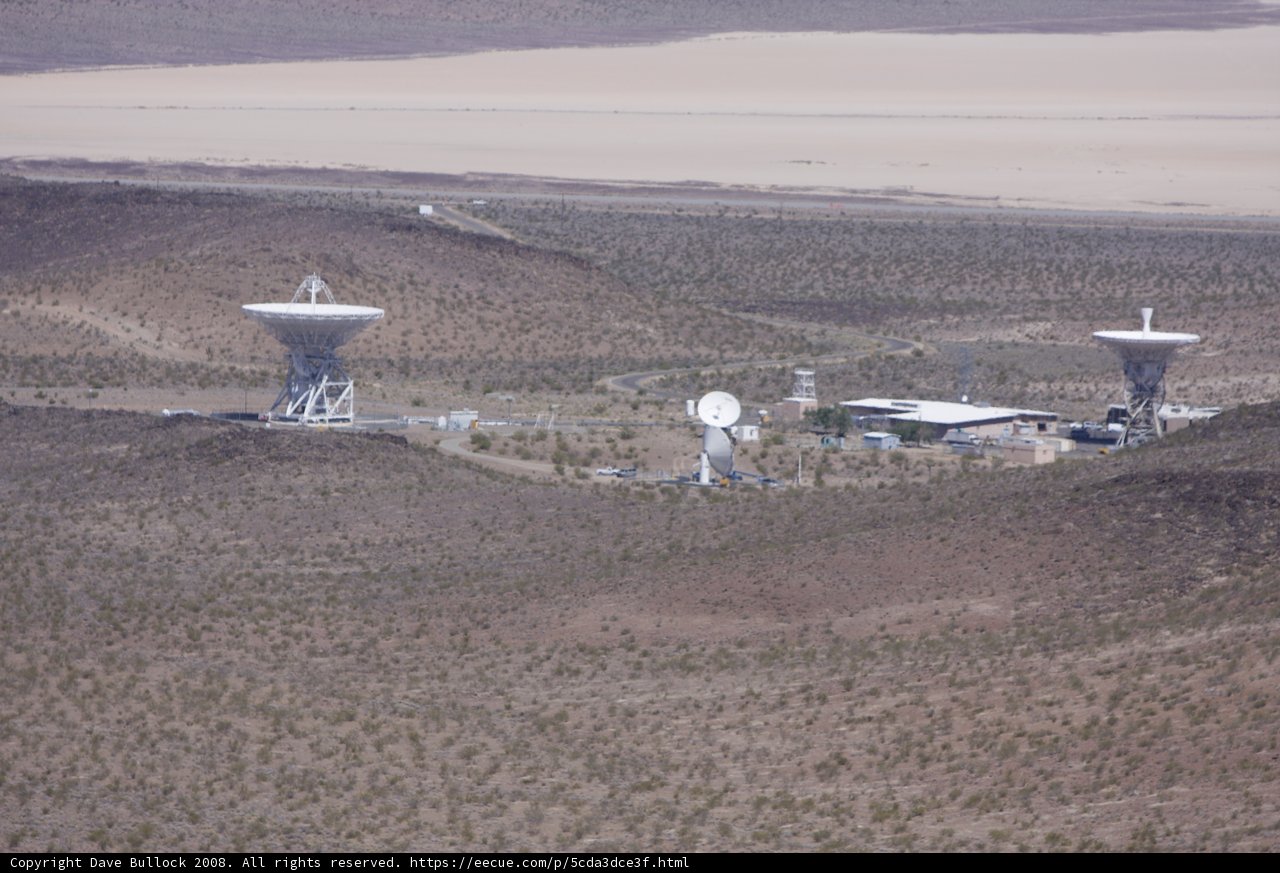 Radio Telescopes on a Desert Landscape