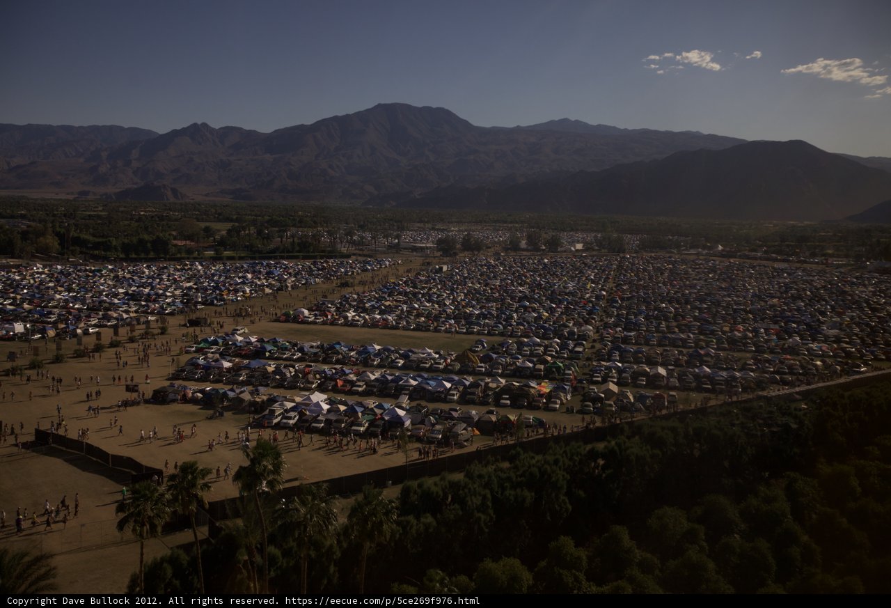 Aerial View of Coachella Campground